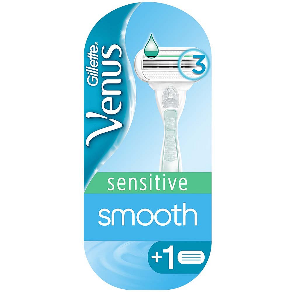 GILLETTE VENUS Sensitive Smooth dámský holicí strojek + 1 holicí hlavice