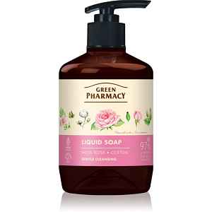 Green Pharmacy Musk Rose & Cotton tekuté mýdlo na ruce 460 ml