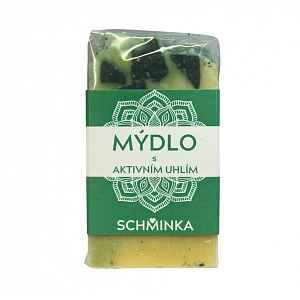 Schminka Olivové mýdlo s aktivním uhlím a vůní měsíčku 80 g