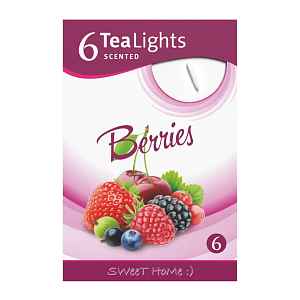 Sweet Home Čajové svíčky aromatizované Berries 6 ks
