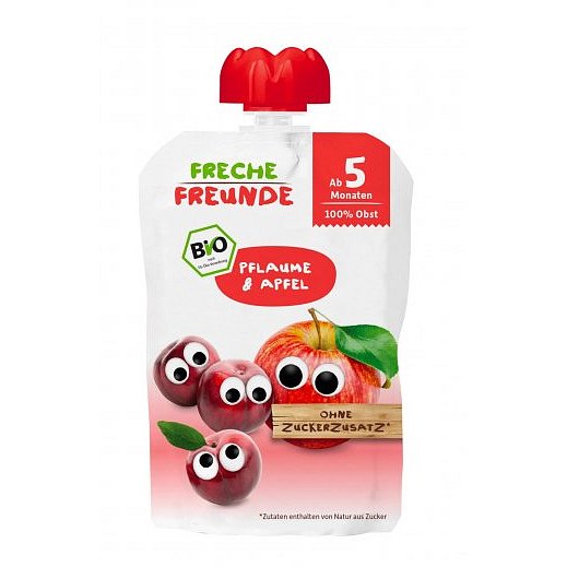 Freche Freunde BIO Ovocná kapsička švestka a jablko 100g