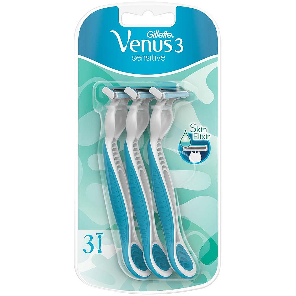 GILLETTE VENUS 3 Sensitive dámská pohotová holítka 3 ks