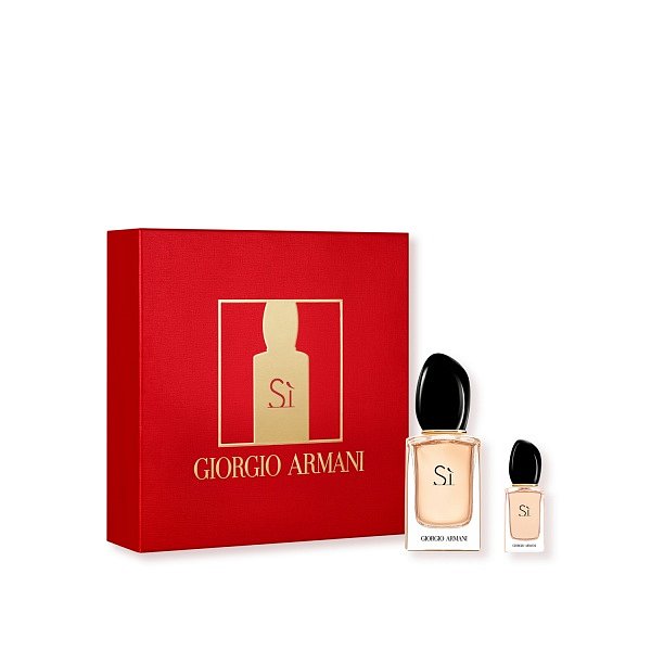 Giorgio Armani Sì dárková sada (parfémová voda 30 ml + miniatura vůně 7 ml)