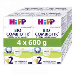 Hipp 2 BIO Combiotik Pokračovací kojenecká výživa 4x600 g