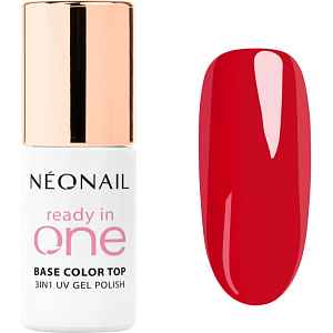 NEONAIL Ready In One 3in1 UV Gel Polish gelový lak na nehty s diamantovým práškem odstín 11 One Classic Red 7.2 ml