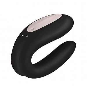 Satisfyer Double Joy párový vibrátor černý