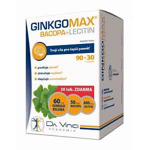 GinkgoMAX Bacopa, Lecitin 90+30ks