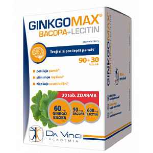 GinkgoMAX Bacopa, Lecitin 90+30ks