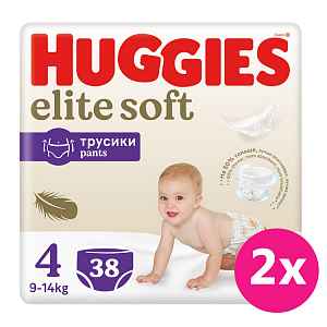 2x HUGGIES® Elite Soft Pants - 4 (38)