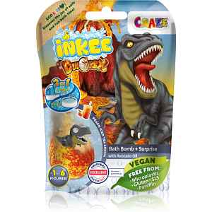Craze INKEE Dino koupelová bomba pro děti s překvapením 1 ks