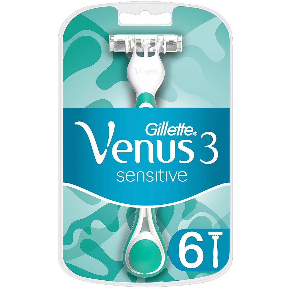 GILLETTE VENUS 3 Sensitive dámská pohotová holítka 6 ks