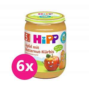 HiPP BIO Jablko s máslovou dýní od uk.4. 6. měsíce 6 x 190 g