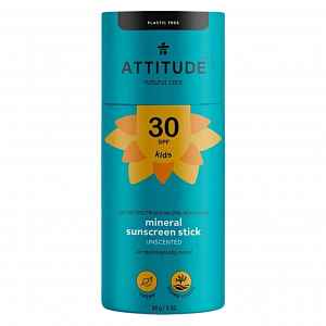 ATTITUDE Dětská 100% minerální ochranná tyčinka bez vůně SPF30 85 g