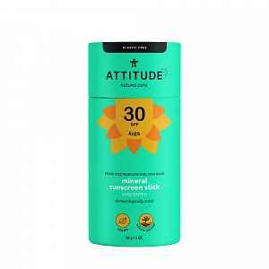 ATTITUDE Dětská 100% minerální ochranná tyčinka bez vůně SPF30 85 g