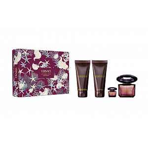Versace Crystal Noir dárkový set pro ženy 4 ks