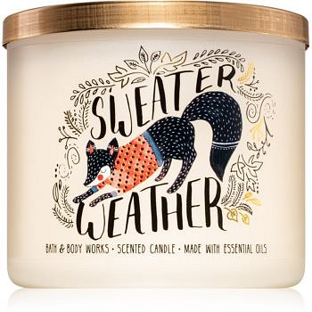 Bath & Body Works Sweater Weather vonná svíčka II. 411 g