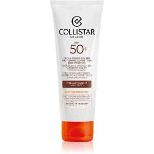 Collistar Sun Corrective Protection Body Cream Specific Zones SPF 50+ intenzivní samoopalovací krém proti pigmentovým skvrnám 100 ml