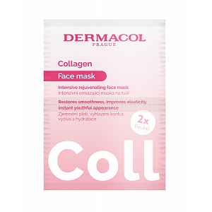 Dermacol Collagen Intenzivní omlazující pleťová maska 2x8 g
