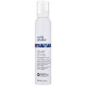 milk_shake® Silver Shine krémová pěna pro blond vlasy neutralizující žluté tóny 200 ml