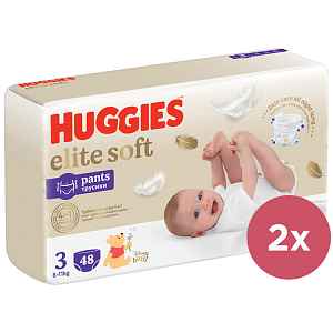 2x HUGGIES® Elite Soft Pants - 3 (48)