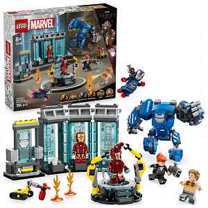 LEGO Marvel 76315 Iron Man a jeho laboratoř: Síň brnění