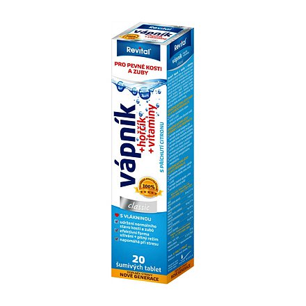 Revital Vápník+hořčík+vitaminy tablety šumivé 20