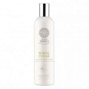 Natura Siberica Sibérie Blanche White Cedar objemový kondicionér pro všechny typy vlasů 400 ml