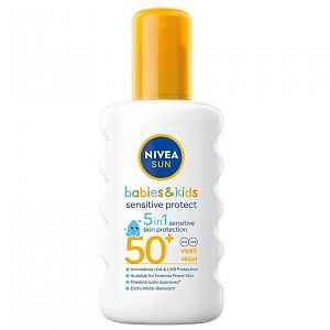 NIVEA SUN Dět.sprej na opal. Sensit. OF50+ 200ml