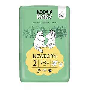 Moomin Baby 2 Newborn 3–6 kg eko pleny 56 ks