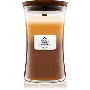 Woodwick Trilogy Café Sweets vonná svíčka 609,5 g s dřevěným knotem