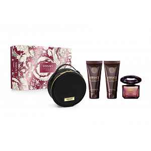 Versace Crystal Noir dárkový set pro ženy 4 ks