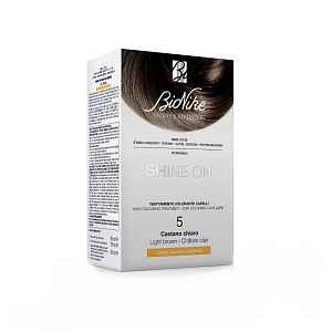 Bionike Shine on hair colouring treatment light brown barva na vlasy 75 ml světle hnědá