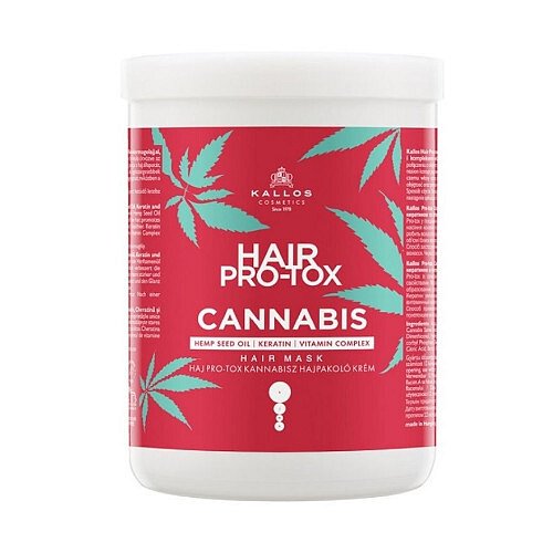 Kallos Maska pro poškozené vlasy Hair Pro-Tox Cannabis (Hair Mask) 1000 ml