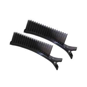 Klipsy do vlasů s hřebínkem Eurostil Professional - 14,5 cm, černé, 2 ks (04369)
