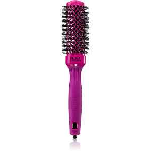 Olivia Garden Expert Shine Hot Pink kartáč na foukání pro dlouhé vlasy 35 mm 1 ks