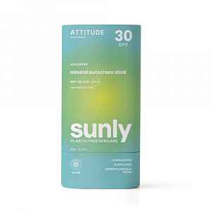 100 % minerální opalovací krém ATTITUDE (SPF 30) bez vůně 150 g