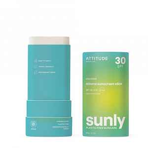 100 % minerální opalovací krém ATTITUDE (SPF 30) bez vůně 150 g