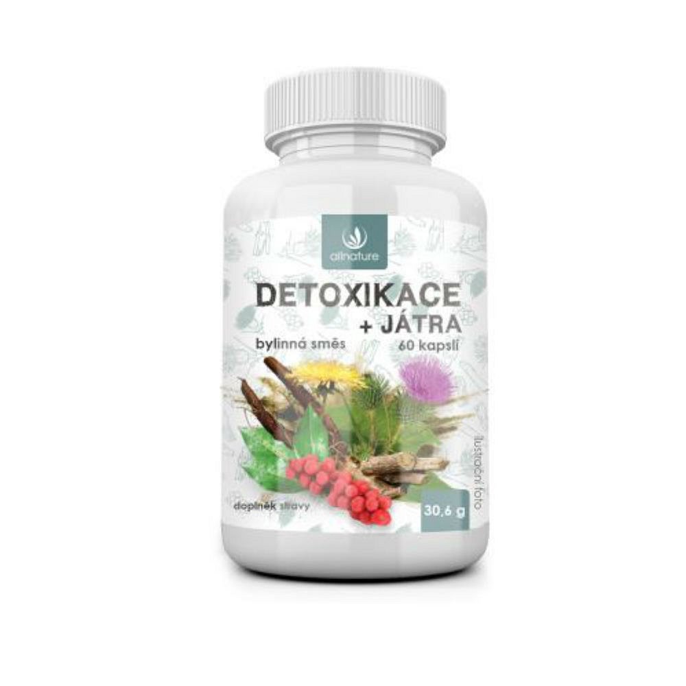 ALLNATURE Detoxikace bylinný extrakt 60 kapslí