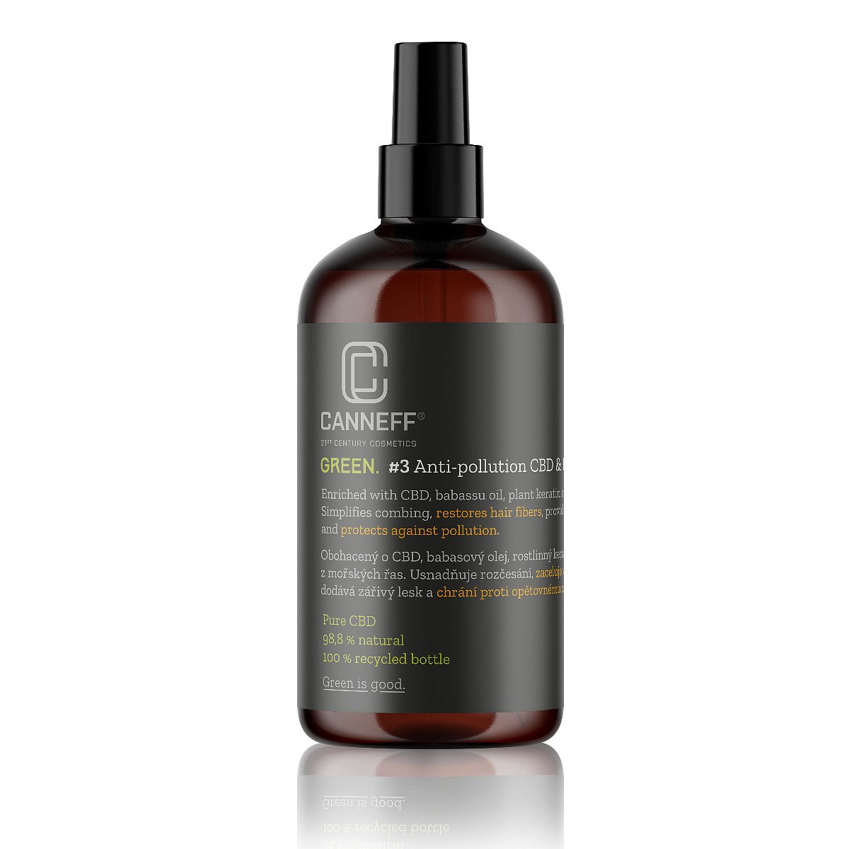 CANNEFF Green 3 CBD & Keratin Hair Spray 200 ml