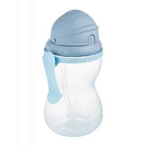 Canpol babies Sportovní lahev se slámkou modrá 370 ml