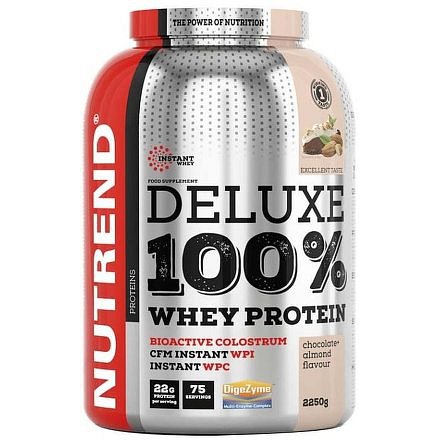 DELUXE 100% WHEY 2250 g čokoláda+mandle