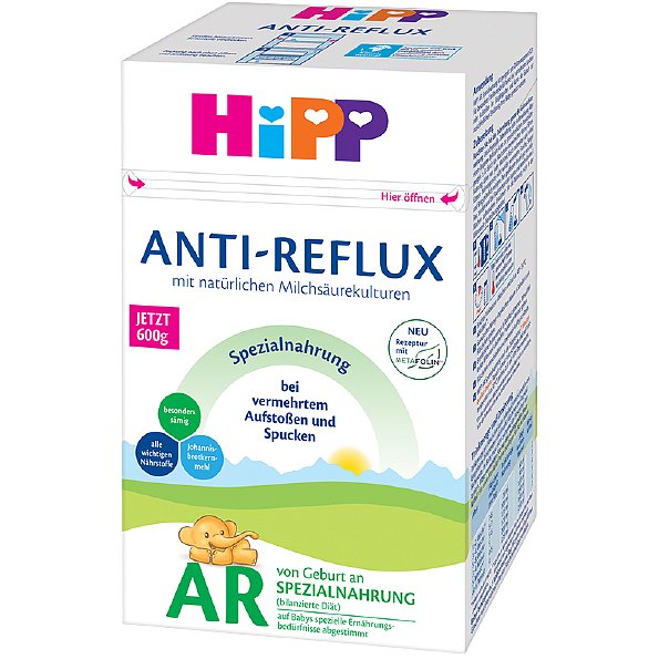 Hipp Speciální kojenecká výživa Anti-Reflux od narození, 600 g