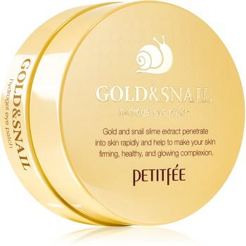 Petitfee Gold & Snail hydrogelová maska na oční okolí se šnečím extraktem 60 ks