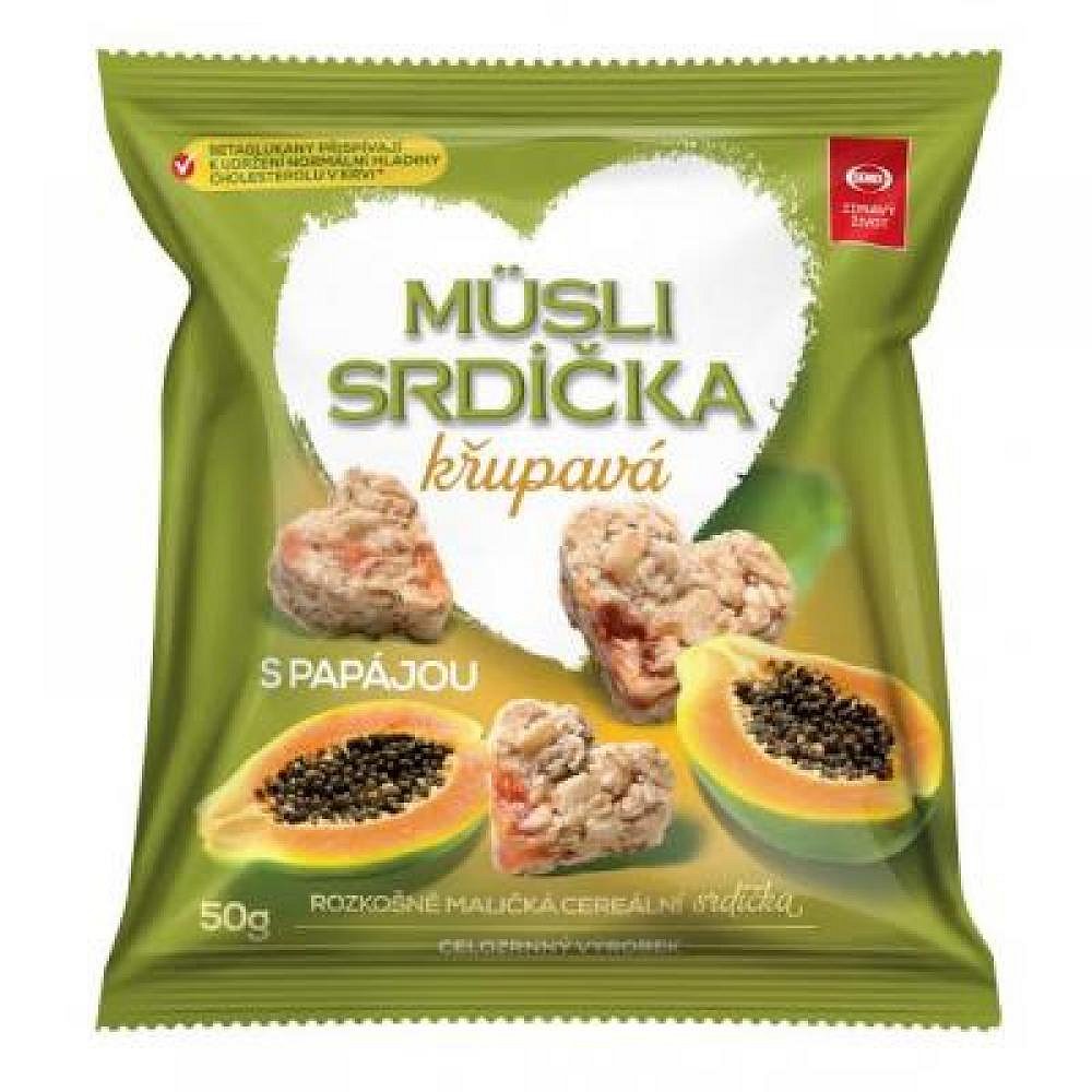 SEMIX Müsli srdíčka křupavá s papájou 50 g