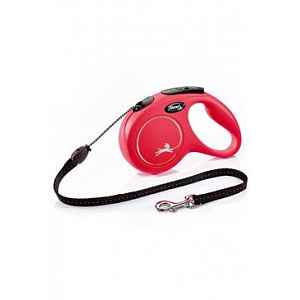 Vodítko Flexi Classic New M Lanko 5m/20kg červená