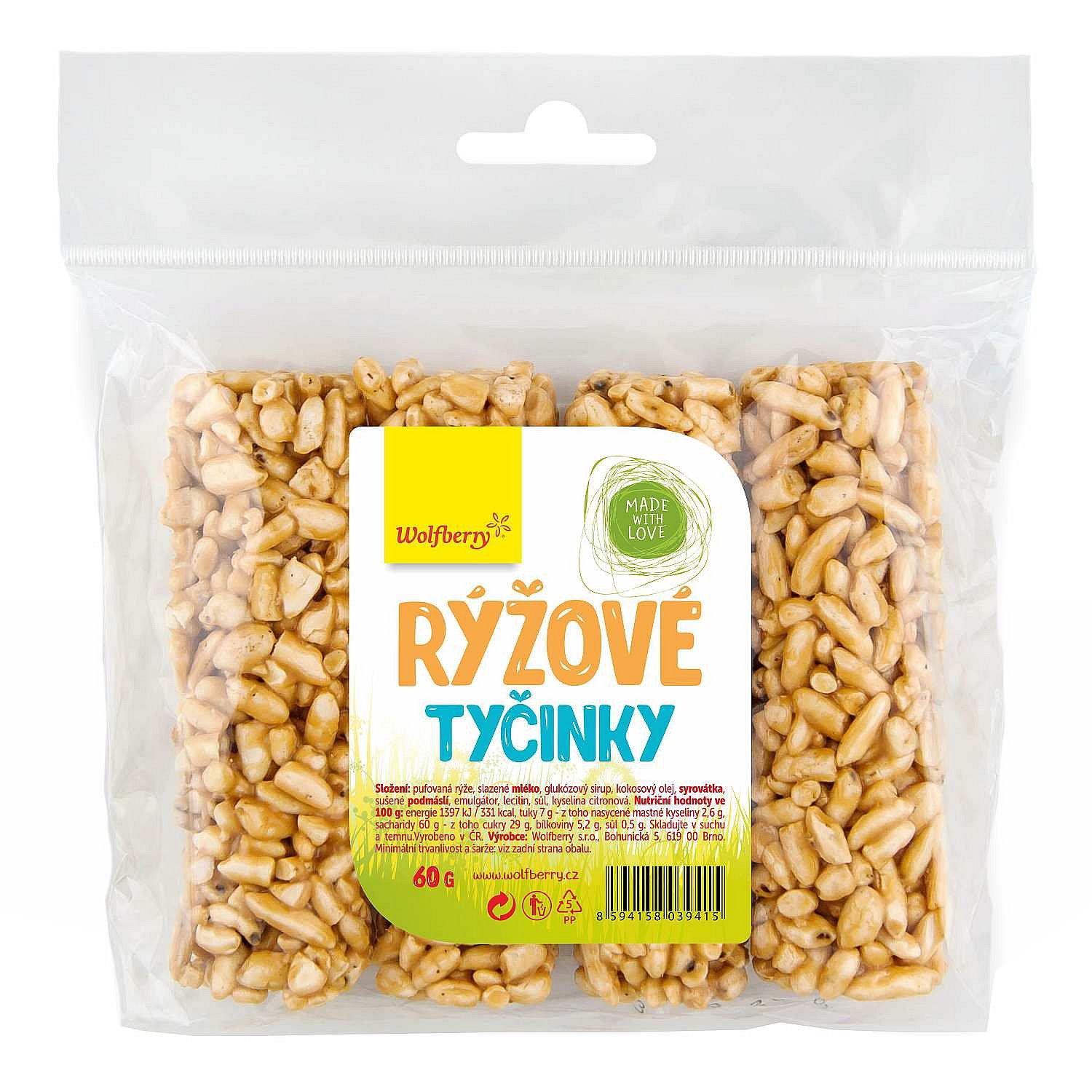 Wolfberry Rýžové tyčinky 4ks/cca 62g