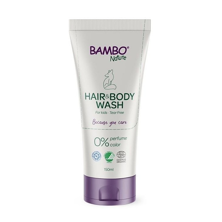 Bambo Nature Mycí gel na vlasy a tělo neparfémovaný 150 ml