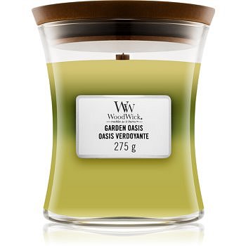 Woodwick Trilogy Garden Oasis vonná svíčka 275 g s dřevěným knotem