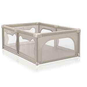 LIONELO Ohrádka pro děti Willow Beige Sand 127 x 187 cm