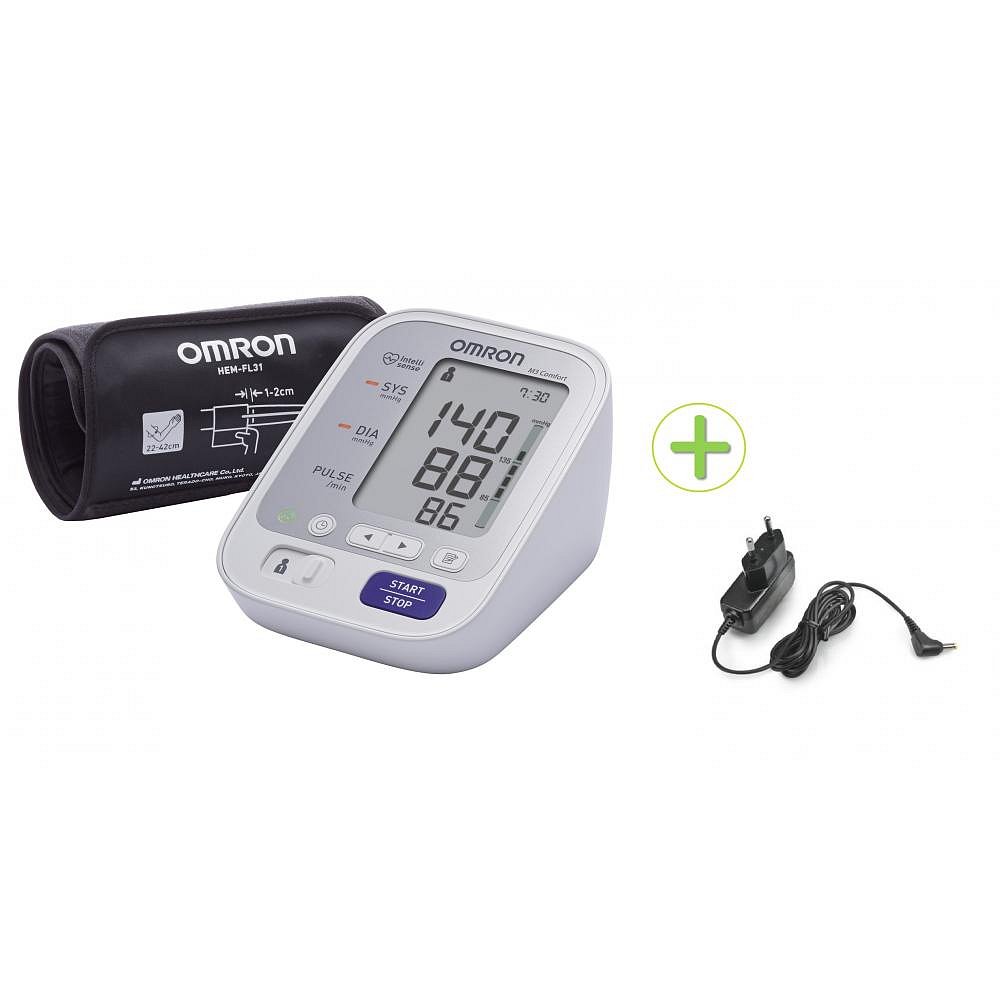 OMRON Tonometr M3 Comfort + adaptér